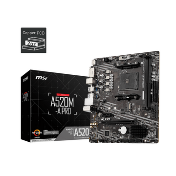 MSI A520M-A PRO AM4 Micro-ATX Motherboard