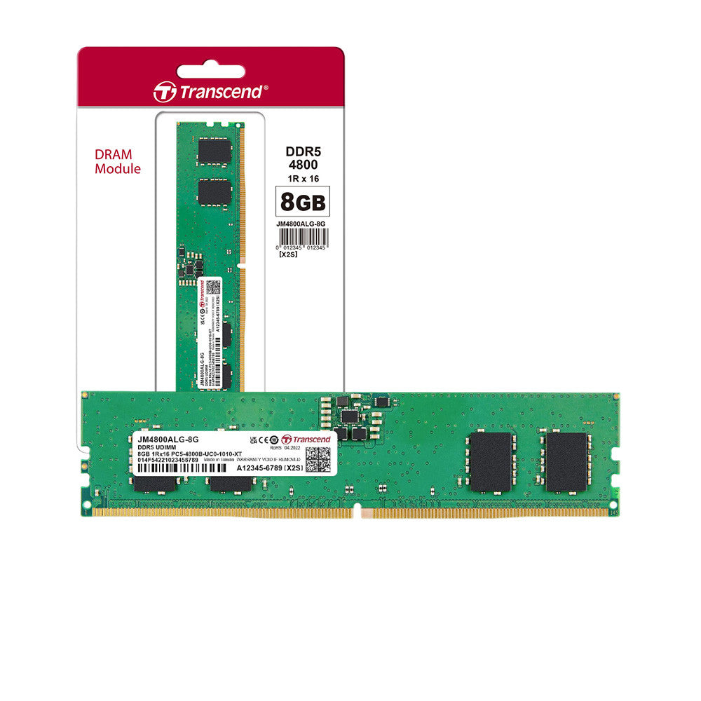 Transcend DDR5-4800 U-DIMM Desktop Memory