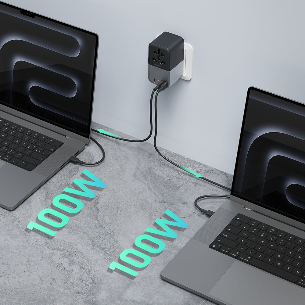 AUKEY PA-TA09A 100W Travel Mate GaN Universal Adapter