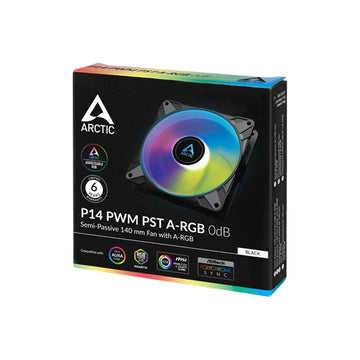 Arctic P14 PWM PST A-RGB 120mm Case Fan [Black/White]