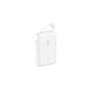 [Flash Sales Only] Belkin Power Bank 10K with Integrated Cable - White