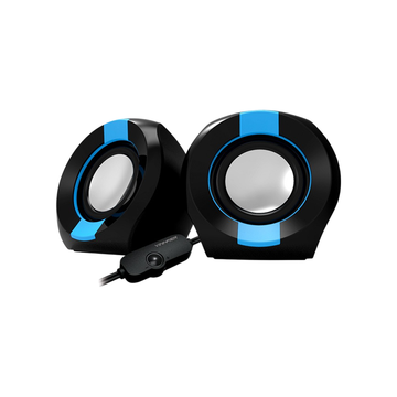 Vinnfier ICON 202 USB Powered 2.0 Desktop Speaker [Black Blue/Black Grey/Black Red/White Blue/White Grey]