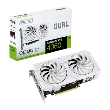 ASUS Dual GeForce RTX™ 4060 EVO White OC Edition 8GB GDDR6 Graphic Card