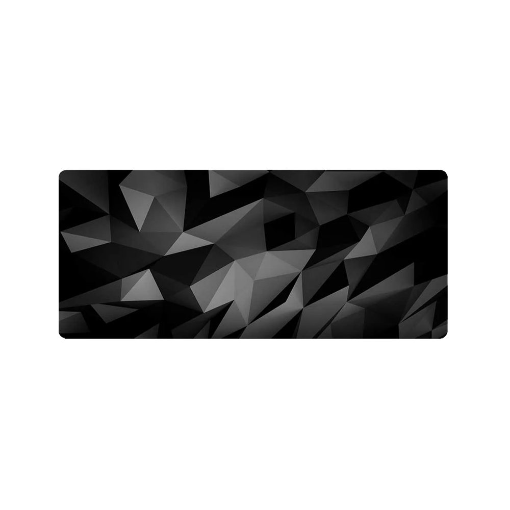 Black Polygonal Mousepad [Medium/Large]