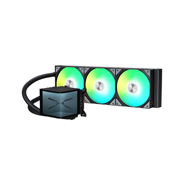 TRYX PANORAMA ARGB 360mm L-shaped AMOLED Screen Liquid Cooler [Black/White]