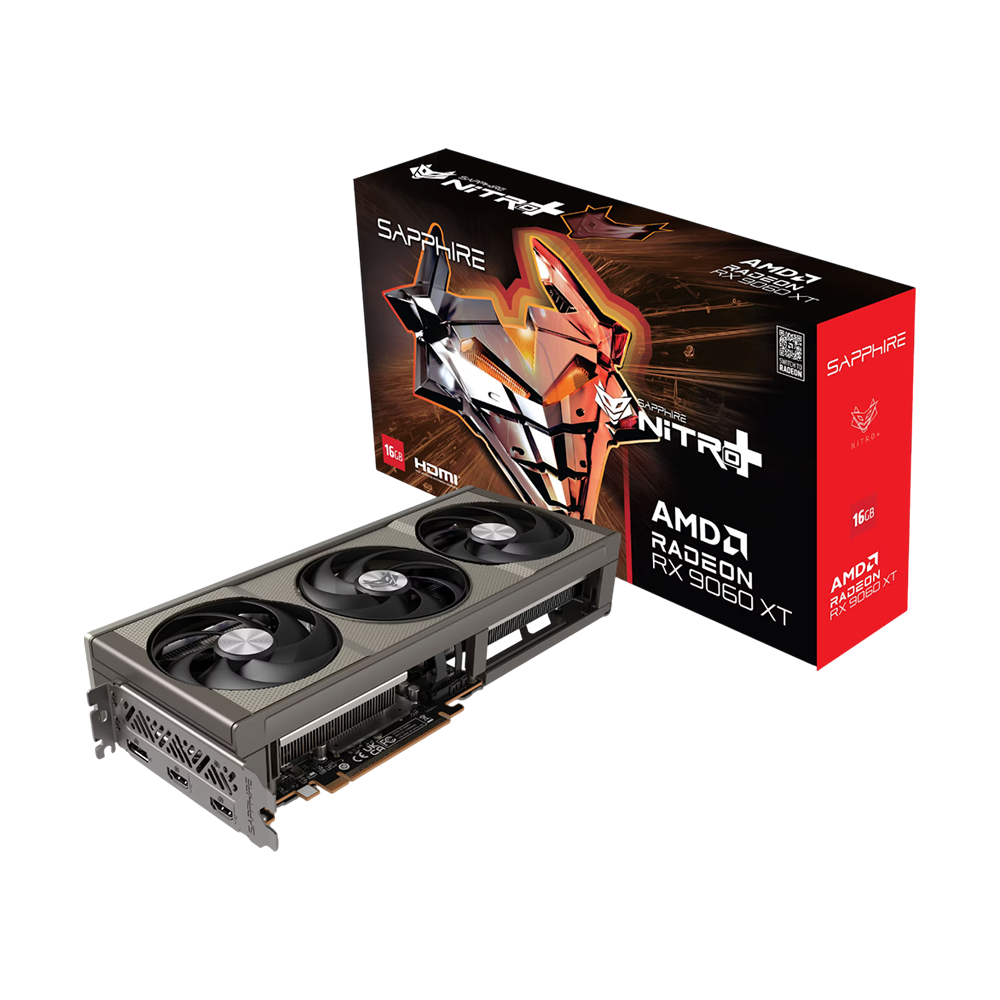 Sapphire NITRO+ AMD Radeon™ RX 9060 XT OC 16GB GDDR6 Graphics Card