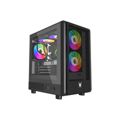 Invasion C-2000 Micro-ATX Desktop Chassis - Black