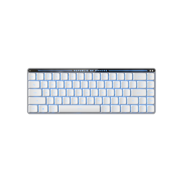 ASUS ROG Falchion RX Low Profile White Gaming Keyboard [RX Red Low-Profile Switches/RX Blue Low-Profile Switches]