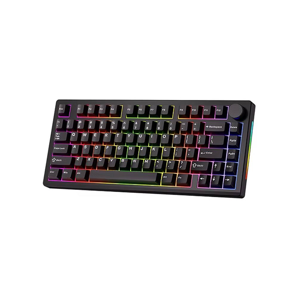 Tecware Alloy75 Linear Red Full CNC Aluminum Mechanical Keyboard - Black