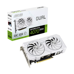 ASUS Dual GeForce RTX™ 4070 SUPER EVO White OC Edition 12GB GDDR6X Graphic Card