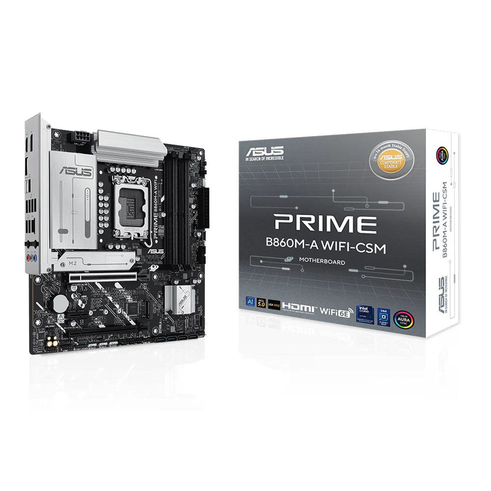 ASUS PRIME B860M-A WIFI-CSM LGA1851 Micro-ATX Motherboard