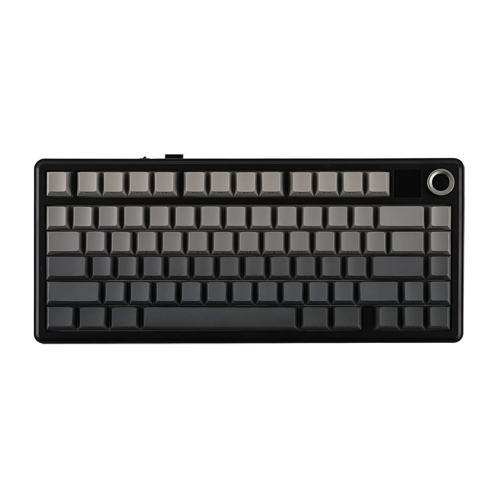 AULA F75 MAX Gasket Mechanical Keyboard - Gradient Grey Side