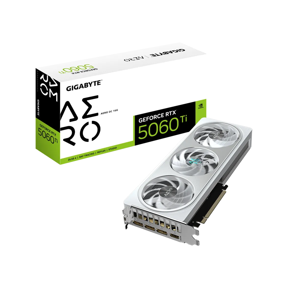 GIGABYTE GeForce RTX™ 5060 Ti AERO OC 16GB GDDR7 Graphic Card