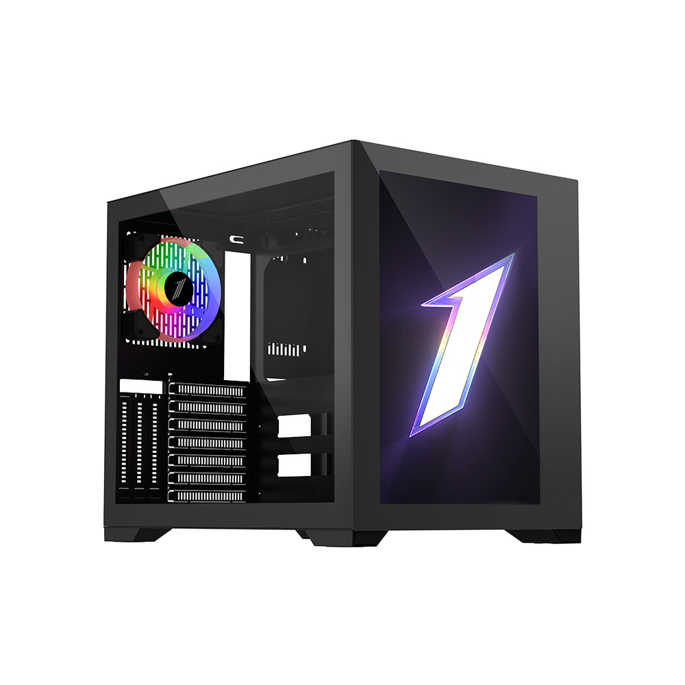 1st Player SP7 EMOTION VIEW ATX Desktop Chassis [Black/White]