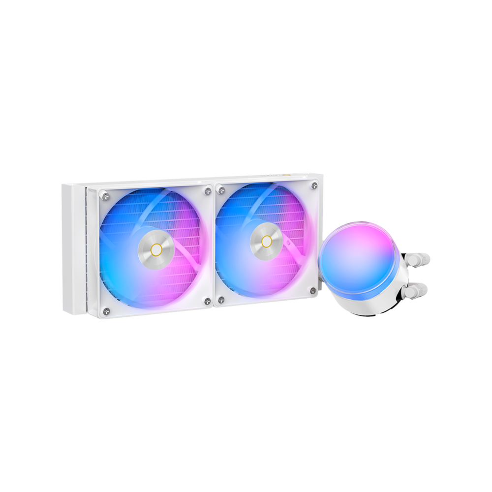 Delta 130W ARGB V2 冷却ファンセット Ocypus Delta L24 ARGB V2 AIO Liquid Cooler [Black/White]
