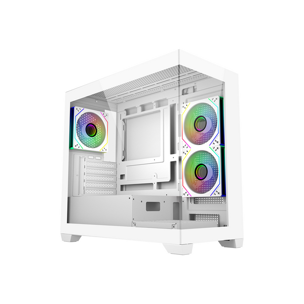 Invasion L-1000 Micro-ATX Desktop Chassis [Black/White]