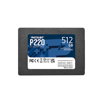 Patriot P220 2.5" SSD SATA III Solid State Drive - 512GB
